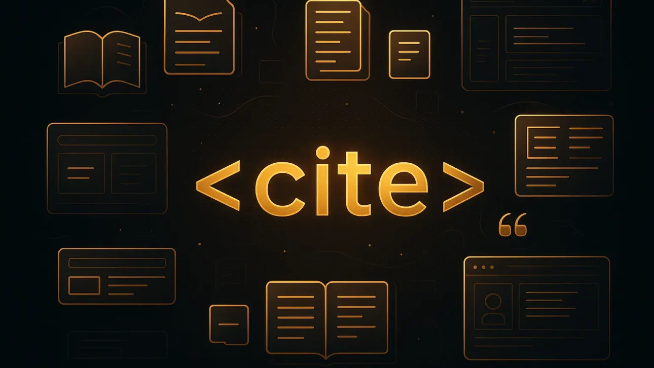 تگ cite
