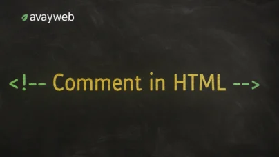 کامنت‌گذاری در HTML
