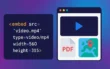 جلسه چهل و هشتم: آموزش کامل تگ embed در HTML